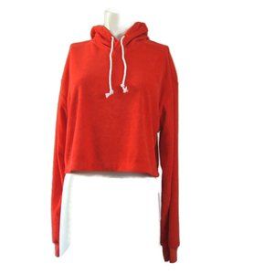 Dippin Daisy's Hoodie Terry Drawstring Cropped Size Small Made in USA